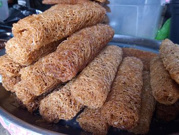 Close-up of meat for sale in market