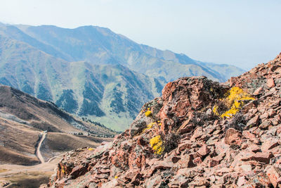 Scenic view of mountains