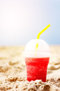 Close-up of drink on table