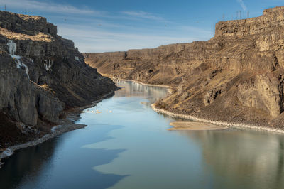 Snake river after shoshone falls 