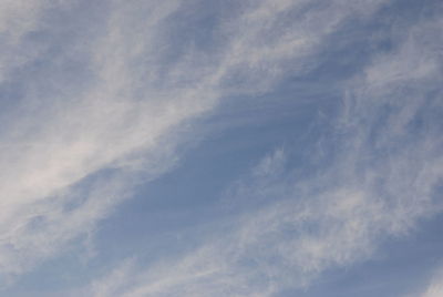 Low angle view of clouds in sky