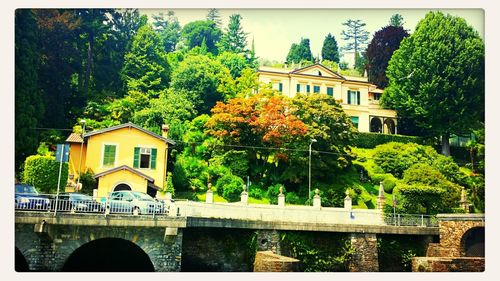 View of canal along buildings