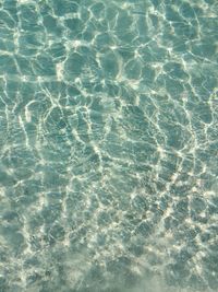 High angle view of rippled water in swimming pool