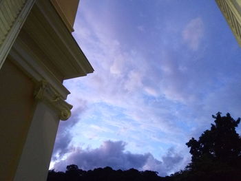 Low angle view of built structure against the sky