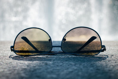 Surface level of sunglasses