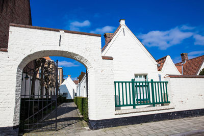  houses representative of the traditional arquitecture of the historical bruges town