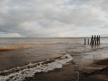 Scenic view of sea against sky