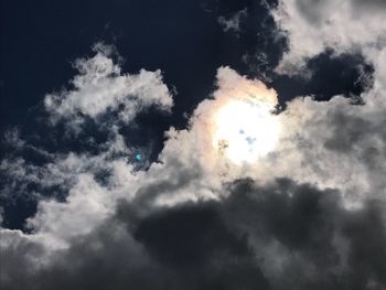 Low angle view of clouds in sky