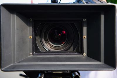 Close-up of camera