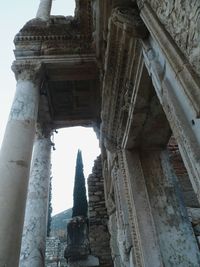 Low angle view of historical building