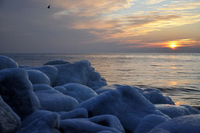 Sunset over sea