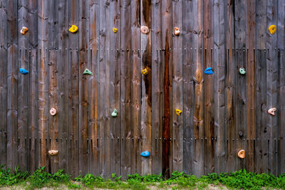 Full frame shot of old wooden wall