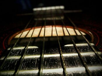 Close-up of guitar guitar
