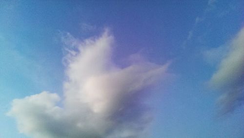 Low angle view of cloudy sky