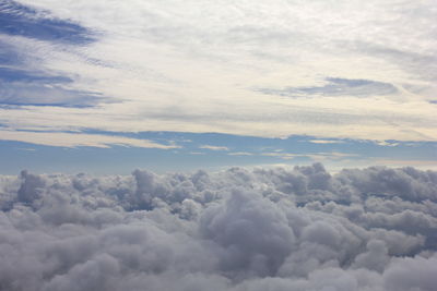 Aerial view of cloudscape