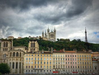 View of cathedral against cloudy sky