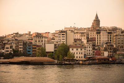 View of buildings at waterfront