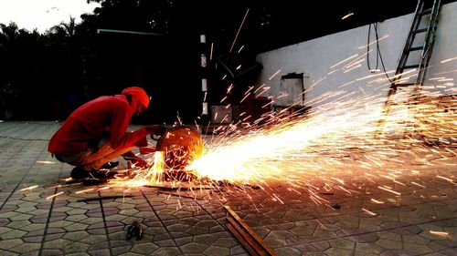Man working in factory