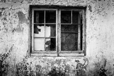 Abandoned house window