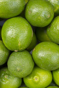 Full frame shot of lemons at market