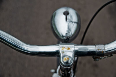 Close-up of bicycle wheel