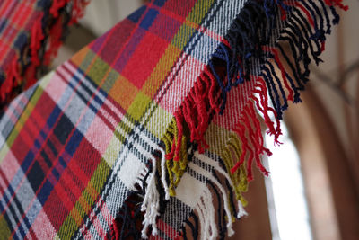 Low angle view of decoration hanging in market