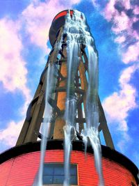 Low angle view of cloudy sky