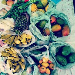 Vegetables for sale at market stall