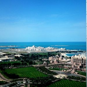 High angle view of cityscape