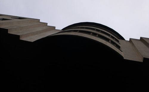 Low angle view of building against clear sky