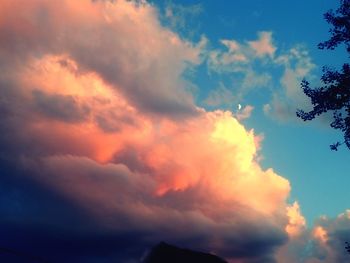 Low angle view of dramatic sky