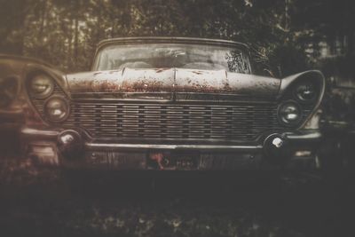 View of car on road