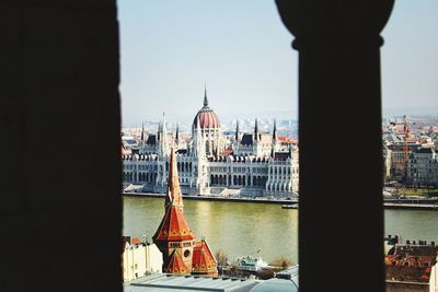 View of buildings at waterfront