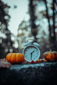 Close-up of alarm clock