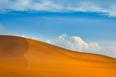 Scenic view of desert against sky