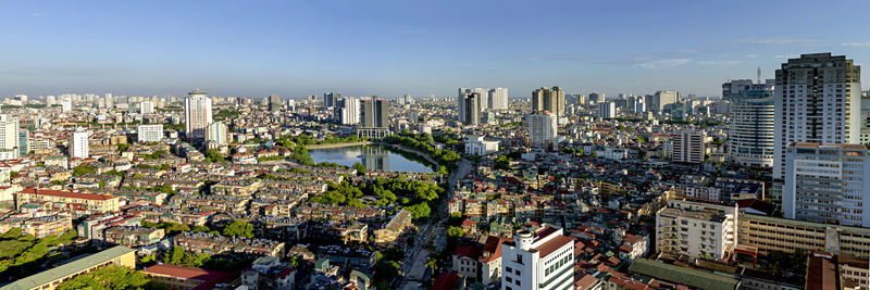 Hanoi cityscape from above