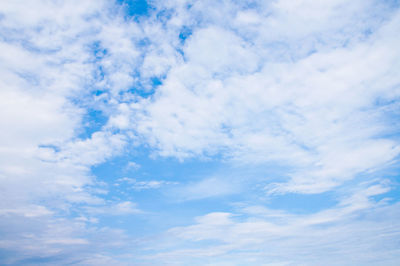 Low angle view of clouds in sky