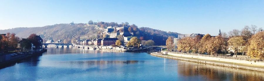 Panoramic view of buildings against sky
