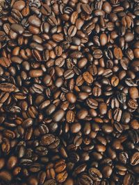 Full frame shot of coffee beans