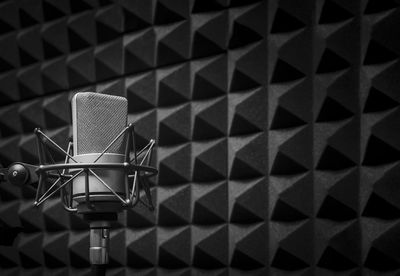 Close-up of microphone