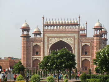 View of historical building against clear sky