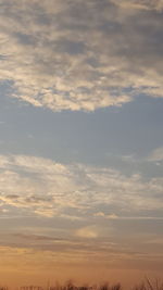 Dramatic sky over landscape
