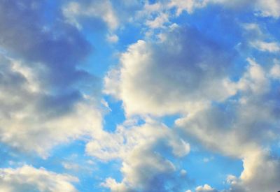 Low angle view of clouds in sky