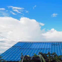 Low angle view of blue sky