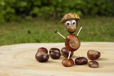 Close-up of fruits on table