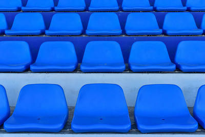 Full frame shot of empty chairs