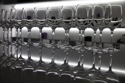 Row of wine in glass