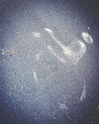 High angle view of road