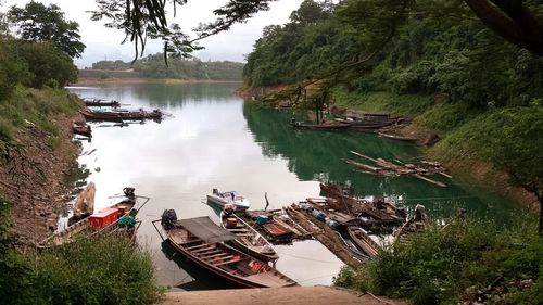 Scenic view of river against sky
