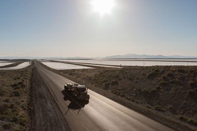 View of road passing through landscape